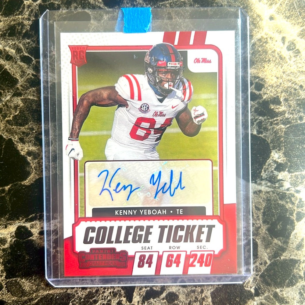 Kenny Yeboah Rookie Auto Sports Card